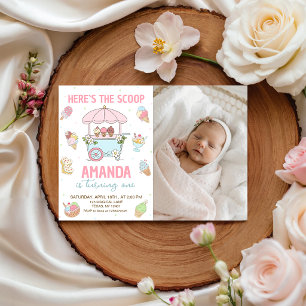 Invitation d'anniversaire avec photo de chariot de