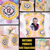 Invitation d'anniversaire avec photo et formes col