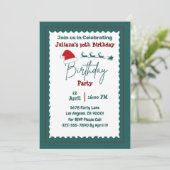 Invitation d'anniversaire avec Santa Hat (Debout devant)