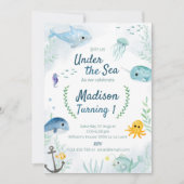 Invitation d'anniversaire avec sous le thème de la (Devant)