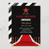 Invitation d'anniversaire avec tapis rouge (Devant / Derrière)