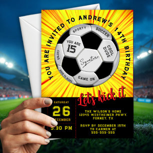 Invitation d'anniversaire avec Texte Personnalisé
