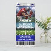 Invitation d'anniversaire avec un design unique de (Debout devant)