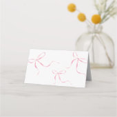 Invitation d'anniversaire avec un nœud rose, Invit (Dos)