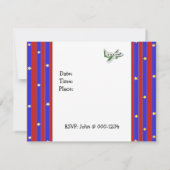 Invitation d'anniversaire Avions (Dos)