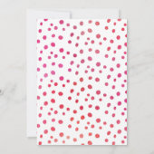 Invitation d'anniversaire | Ballotte rose Aquarell (Dos)