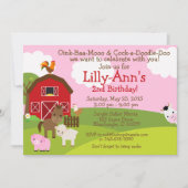 Invitation d'anniversaire Barnyard (Devant)