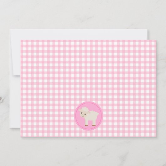 Invitation d'anniversaire Barnyard (Dos)