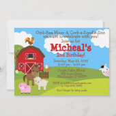 Invitation d'anniversaire Barnyard (Devant)