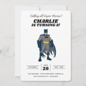 Invitation d'anniversaire Batman Super Hero (Devant)