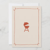 Invitation d'anniversaire BBQ Chill and Grill mini (Dos)