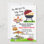 Invitation d'anniversaire BBQ Pas Seule Chose Qui (Devant)