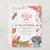 Invitation d'anniversaire BBQ pour enfants (Devant)