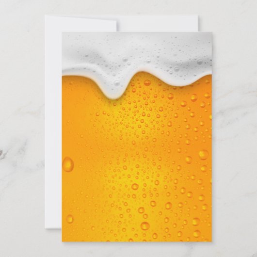 Invitation d'anniversaire Beer & Cheers (Dos)