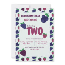 Invitation d'anniversaire Berry Any Age