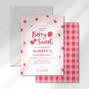 Invitation d'anniversaire Berry Sweet