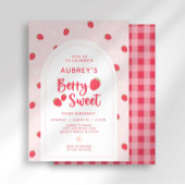 Invitation d'anniversaire Berry Sweet