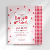 Invitation d'anniversaire Berry Sweet