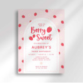 Invitation d'anniversaire Berry Sweet