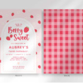 Invitation d'anniversaire Berry Sweet