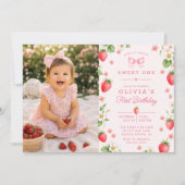 Invitation d'anniversaire Berry Sweet One (Devant)