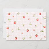 Invitation d'anniversaire Berry Sweet One (Dos)