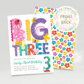 Invitation d'anniversaire Big Three, Troisième Ann