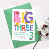 Invitation d'anniversaire Big Three, Troisième Ann