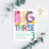 Invitation d'anniversaire Big Three, Troisième Ann