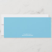Invitation d'anniversaire billet de cinéma bleu (Dos)