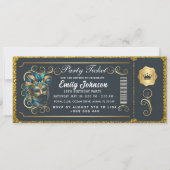 Invitation d'anniversaire billet de masquerade sar (Devant)