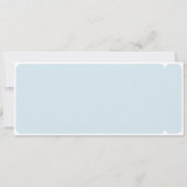 Invitation d'anniversaire billet de train (Dos)