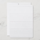 Invitation D'Anniversaire Blanc Sur Le Bois Blanc (Dos)