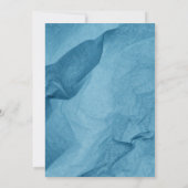 Invitation d'anniversaire bleu (Dos)