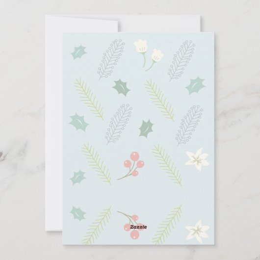 Invitation d'anniversaire bleue Cookies & Chocolat (Dos)