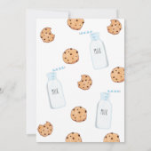 Invitation d'anniversaire bleue pour garçon avec l (Dos)