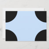 Invitation d'anniversaire Blue Modern (Dos)