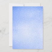 Invitation d'anniversaire Blue Surprise - Bougie d (Dos)