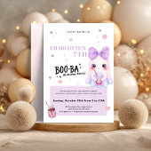 Invitation d'anniversaire Boba | BOO-BA effrayant 