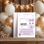Invitation d'anniversaire Boba | BOO-BA effrayant 