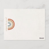 Invitation d'anniversaire bohème ensoleillée (Dos)