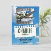 Invitation d'anniversaire Bombardiro Crocodile (Debout devant)