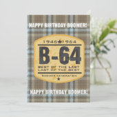 Invitation d'anniversaire Boomer (Debout devant)