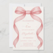 Invitation d'anniversaire Bowtiful (Devant)