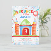 Invitation d'anniversaire Boy Bounce (Debout devant)