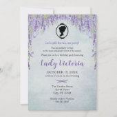 Invitation d'anniversaire Bridgerton Inspirée de S (Devant)