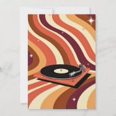 Invitation d'anniversaire Brown et orange super (Dos)