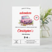 Invitation d'anniversaire Buggy Adventure (Debout devant)