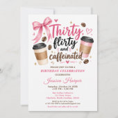 Invitation d'anniversaire Café (Devant)