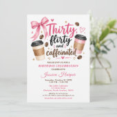 Invitation d'anniversaire Café (Debout devant)